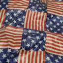 USA Pocket Square Patriotic America Flags Red White and Blue Stars and Stripes Tablecloth, Size 95x35in (1pc), 95x17in (2pcs)
