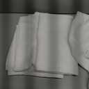 OWENIE Bob White Curtains 63 Inch Length 2 Panels Set for Living Room Bedroom, Light Filtering Faux Linen Textured Soft Window Curtain, Solid Soft Rod Pocket Drapes, 40Wx63L Inches, 2 Pcs, White