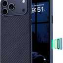 vnnink Magnetic for iPhone 17 Pro Max Case (Compatible with MagSafe) (Camera Control Button) Technical Fabric Nylon Phone Case for iPhone 17 Pro Max, Shockproof Military Drop Protection,Blue