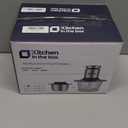 Kitchen in the box Mini Food Processor, Electric Meat Grinder & Food Chopper with 400W Powerful Veggie Chopper-One 3 Cup Bowl & S Blades for Meat/Fish/Vegetable/Baby Food