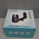 Top-Tech Car Phone Mount for Pop Socket: Suction Cup Cell Phone Holders for Automobile Dashboard Windshield Window - Dash Mounted Cellphone Stand Black Fits Thick Socket Wallet Grip for iPhone Samsung