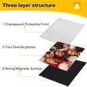 YixangDD 50 Pack Magnetic Picture Frame, 4 x 6 Inches Fridge Magnetic Photo Frames, Magnetic Photo Frames for Refrigerator, Home, School, Office (Black)