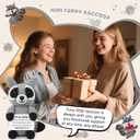 JoycuFF Sister Birthday Gifts Mini Raccoon Birthday Gifts for Sister Positive Crochet Animals Cheer Up Gift for Sisters Handmade Emotional Support Crochet