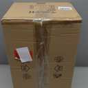 Pleated Lampshade Tall Floor Lamp for Living Room Corner Bedroom Bedside Office, Brown Pole Lamp, Bright 12W Dimming Reading Light, Modern Cute Unique Retro Standing lamp, Farmhouse Vintage Home Decor