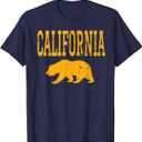 Distressed California Golden Bear T-Shirt, Small