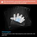 MECCANIXITY Acrylic Display Case Plastic Box Clear Assemble Dustproof Showcase 16x6.3x4.1 Inch for Collectibles Items