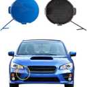 Car Front Bumper Tow Hook Cover Compatible with Subaru WRX STi 2015 2016 2017 Trailer Cover Cap 57731VA100 Small Lid Towing Eye Cap Blue Right Passenger Side