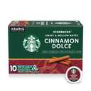 Starbucks K-Cup Coffee Pods, Flavored Hot or Iced Coffee, Cinnamon Dolce, 10 Keurig Pods