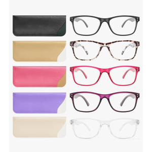Reading Glasses Blue Light Blocking, Computer Glasses for Women Men, Fashion Square Eyeglasses 5 Pairs, +3.75 Reading Glasses Blue Light Blocking, Computer Glasses for Women Men, Fashion Square Eyeglasses 5 Pairs, +3.75