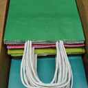 RACETOP 32 Pack Small Paper Gift Bags with Handles, 5.8"×3.2"×8.25" Kraft Paper Party Favor Bags Bulk for Kids Birthday, Baby Shower, Crafts, Wedding, Party Supplies (8 Colors)