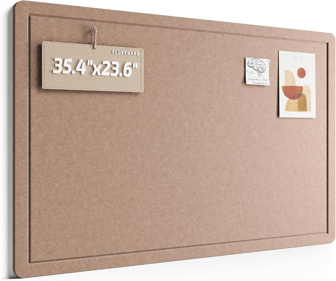 Fluxynara Felt Bulletin Board, 35.4"x23.6", Boho