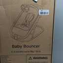 Gromast 2-in-1 Baby Bouncer Seat for Infants, Portable Baby Rocker with 3 Adjustable Backrest Positions & Travel Bag - Beige
