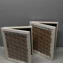8x10 Double Picture Frames Hinged Folding Photo Frames Vertical Stand Frames (White)
