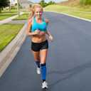 Professional Compression Socks 20-30 mmHg, Medical, Orthopedic Support, Nursing (4X-Large, Blue/Black)