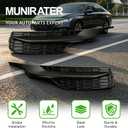 munirater 2-Pack Front Bumper Fog Light Cover Left and Right Side Replacement for Accord 2016-2017