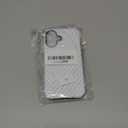 Magnetic Case for iPhone 16, Compatible with MagSafe, Aesthetic Polka Dot Cute Design for Women, Hybrid 2-Layer Hard Shell Phone Cover, White