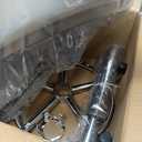 Rolling Stool with Wheels, 360° Swivel Tattoo Chair, Adjustable Heavy Duty Office Stool for Guitar Tattoo Shop Kitchen Beauty Hair Salon Spa Lab Medical Gray (Grey)