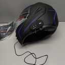 Motorcycle Bluetooth Modular Helmet, DOT Approved Dual Visor Full Face Flip Up Bluetooth Integrated Motorcycle Helmet for Adults Men and Women (Small)