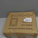 MIBYIBER 2 Pack 5x7 Rotating Floating Picture Frames, White Wood Floating Photo Frame Double-Sided Display with Crystal Glass for Tabletop, Desk or Shelf