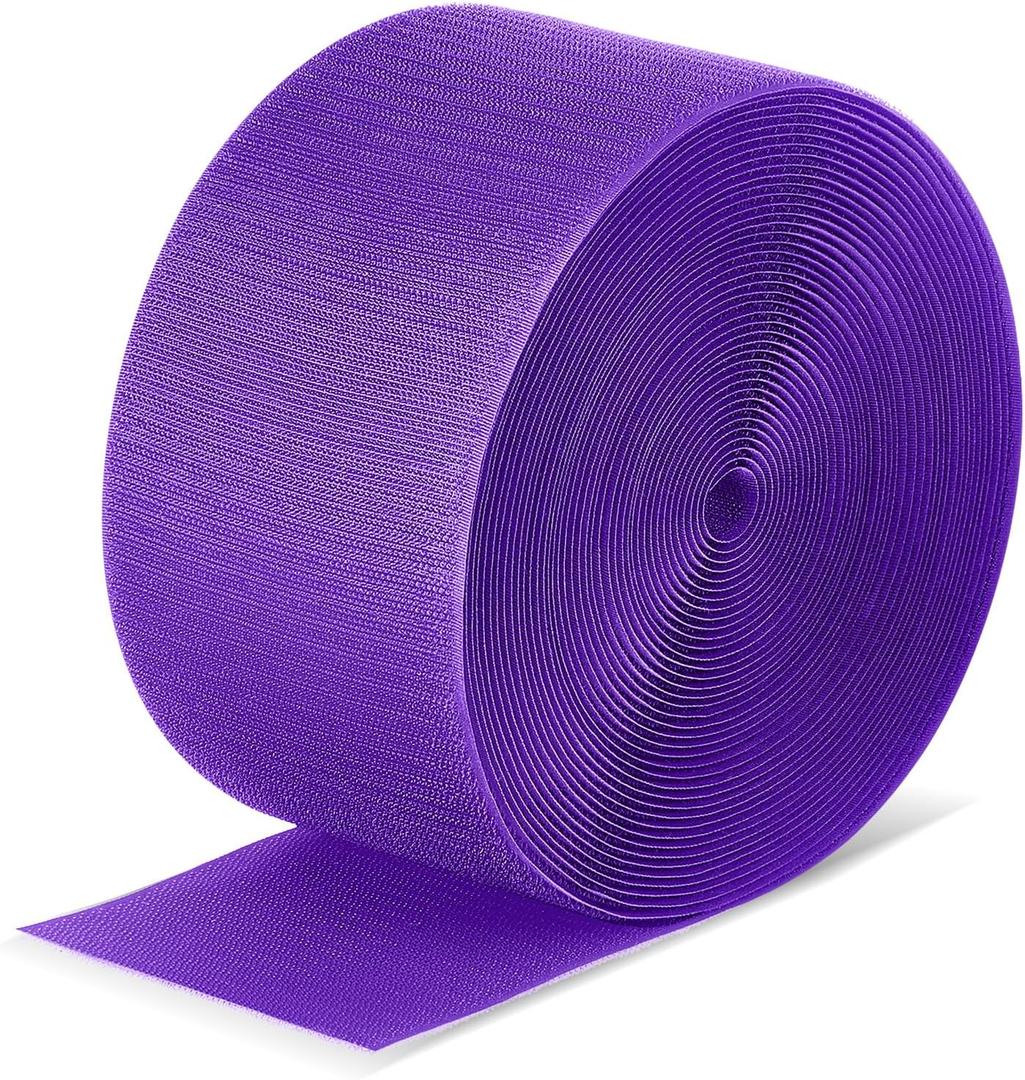 Shappy Gymnastics Mat Hook Fastener Gymnastics Cheer Mats for Tumbling 4" Wide Carpet Repair Nylon Hook for Carpet Bonded Foam Seams for Cheer Gym Floors Cheerleading Supplies (Purple)