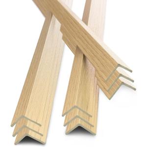 9Pcs 48" Wall Corner Protector,Pre-Cut Wall Corner Protector Guard Protection,Wood Grain Corner Trim for Door,Window Frames,Wooden Wall Edges(9Pcs-Oak)