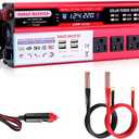 2000 watt Solar Power Inverter, Solar Power Inverter 12V DC to 110V-120V AC Converter with 3 AC Outlets 2 USB Charging Port, LCD Display for Off-Grid Solar Power System, RV, Truck, Home