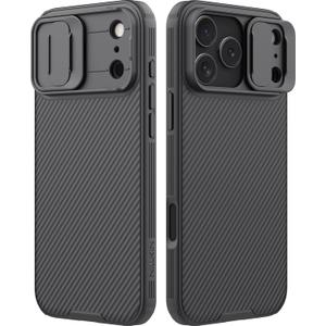 Nillkin Camshield Case for iPhone 17 Pro Max Case, [Built-in Dual Camera Cover][Slim Profile] [Military Grade Drop Protection] Shockproof Bumper Phone Case 6.9 inch 2025 Black