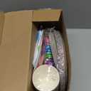 Gejoy 171 Pcs Building Block Birthday Party Supplies Tableware Kit Include Plates Cups Knives Forks Spoons Napkins Tablecloths Banner for Girls Birthday Party Decoration Serve 24 Guest (Sweet Color)