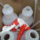 LiBa Spray Bottles (4 Pack,16 Oz), Refillable Empty Spray Bottles for Cleaning Solutions, Hair Spray, Watering Plants, Superior Flex Nozzles, Mist Sprayer, Bleach/Vinegar/Rubbing Alcohol Safe (white)
