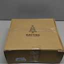 MACTING 3PCS Christmas Pop up Tree with Lights Timer 3FT&4FT&5FT Green Collapsible Tinsel Pencil Tree Easy-Assembly Coastal Glitter Artificial Tree for Porch Apartment Corner Home Party Xmas Decor