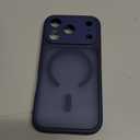 CANSHN Magnetic Compatible with iPhone 17 Pro Case, Upgraded [Full Camera Protection] [Compatible with Magsafe] [Translucent Matte] Shockproof Protective Phone Cover 6.3 Inch - Deep Blue