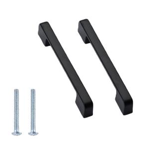 8pcs Black Cabinet Handles, Matte Pull Handle, 5 inch Hole Center Handle Drawer, Furniture Hardware Drawer Pulls. (MH0128B)