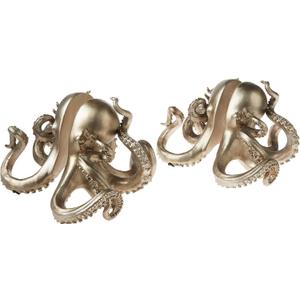 Creative Co-Op Octopus Shaped Silver Resin Bookends (Set of 2 Pieces) Creative Co-Op Octopus Shaped Silver Resin Bookends (Set of 2 Pieces)
