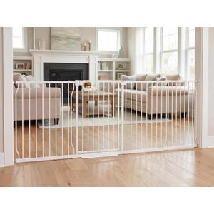 95.2-100 Inch Extra Wide Baby Gate for Stairs Doorways