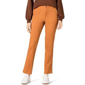 Amazon Essentials Women's High-Rise Slim-Fit Full-Length Straight-Leg Khaki Pant, Size 8, Caramel