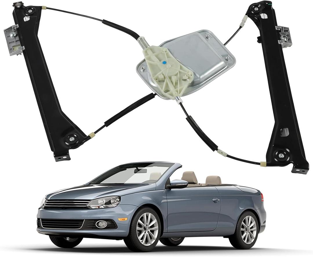 1Q0-837-462-G Power Window Regulator Front Right Passenger Side Compatible with VW Volkswagen Eos 2008-2016 Replace 1Q0837462G, 1Q0-837-462G, 1Q0-837 462 G.