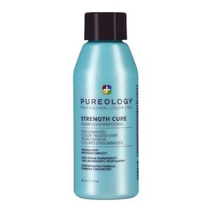 Pureology Strength Cure Shampoo - For Damaged or Color Treated Hair, Hair Strengthening & Prevents Breakage, Seals Split Ends, Vegan & Sulfate-Free, 1.7 Fl Oz