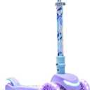 Jetson Character Kids Kick Scooter, LED Lights on Stem & Light-Up Wheels, Lightweight Frame, Height-Adjustable Handlebar, Lean-to-Steer System, Easy-Fold Mechanism (Frozen II)