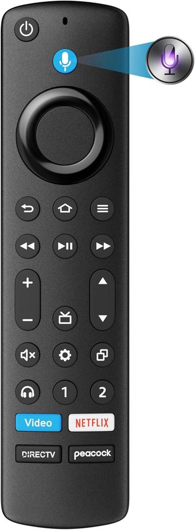 Replacement for Insignia TV Remote, Compatible with Toshiba, Hisense, TCL Smart TV 2025, Universal TV Remote for TCL Google, Android TVs, for All Insignia LED-LCD HDTV TVs (Need Setup) (Large)