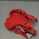 BARKBAY No Pull Dog Harness Large Reflective Dog Harness with Front Clip and Easy Control Handle for Walking Training Running with ID tag Pocket(Red,L)