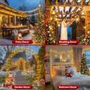 Battery Christmas Lights with Remote, 66ft 200LED Fairy Lights Battery Operated with Timer 8 Modes Waterproof for Outdoor Party Holiday Xmas Christmas Trees Decoration (Warm White)