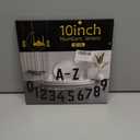10 Inch House Numbers and Metal Letters for Outdoor Signs, House Numbers for Outside, Aluminum Address Letters and Numbers for Door, Mailbox, Garden, Perfect for Home or Office (Letter P)