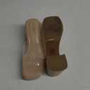 DREAM PAIRS High Chunky Platform Heels for Women Fashion Comfort Slip on Square Open Toe Block Heel Sandals (9, Nude-clear)