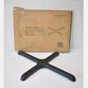 Textured Cast Iron Black Table Base 24" Across 3" Dia X-Base XU-T2430-BASE-GG