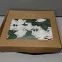 Ling's moment Artificial Flowers 25Pcs Glowing White Roses Decor w/Stems,3" DIY Foam Floral for Wedding Bouquet/Centerpieces, Outdoors Party Backdrop, Room/Table, and Garden/Pot Decorations