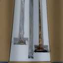 Iron Antique Gold Candlestick Holders, Set of 3 Candle Stick Holders,Fits 3/4 inch Thick Candle&Led Candles, Vintage Modern Decorative Centerpiece for Dining Table Centerpiece, Wedding, Party Decor (14.4,17.1,19.7)