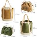 CLASSIC Insulated Drawstring Lunch Bag - Expandable Thermal Tote with Adjustable Strap for Office & Commute