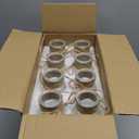 16 Glass Bud Vases 5 H, Mason Jars Transparent Centerpiece Vases with Hemp Rope for Weddings Parties Farmhouse Decor