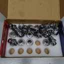 12x1.5 Lug Nuts 20 Pcs Chrome Closed End Mag Style Lug Nuts with Washer 13/16" (21mm) Hex Compatible with Toyota Camry/Corolla/Tacoma Lexus