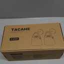 Soilsiu Battery Operated Wall Sconce Set of 2, Frosted Glass Wall Lights with 4500mAh Battery, 3 Color Modes, Touch & App Control, Matte Black Mount & Leather Hanging